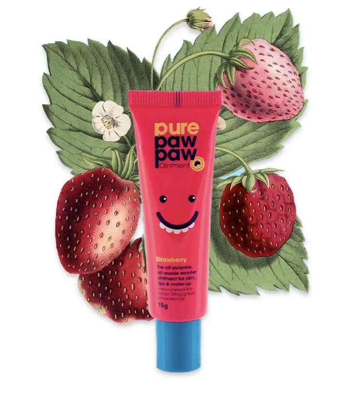 Pure Paw Paw відновлюючий бальзам з ароматом "Полуничний смузі" | Pure Paw Paw Ointment Strawberry Pure Paw Paw відновлюючий бальзам з ароматом "Полуничний смузі" | Pure Paw Paw Ointment Strawberry