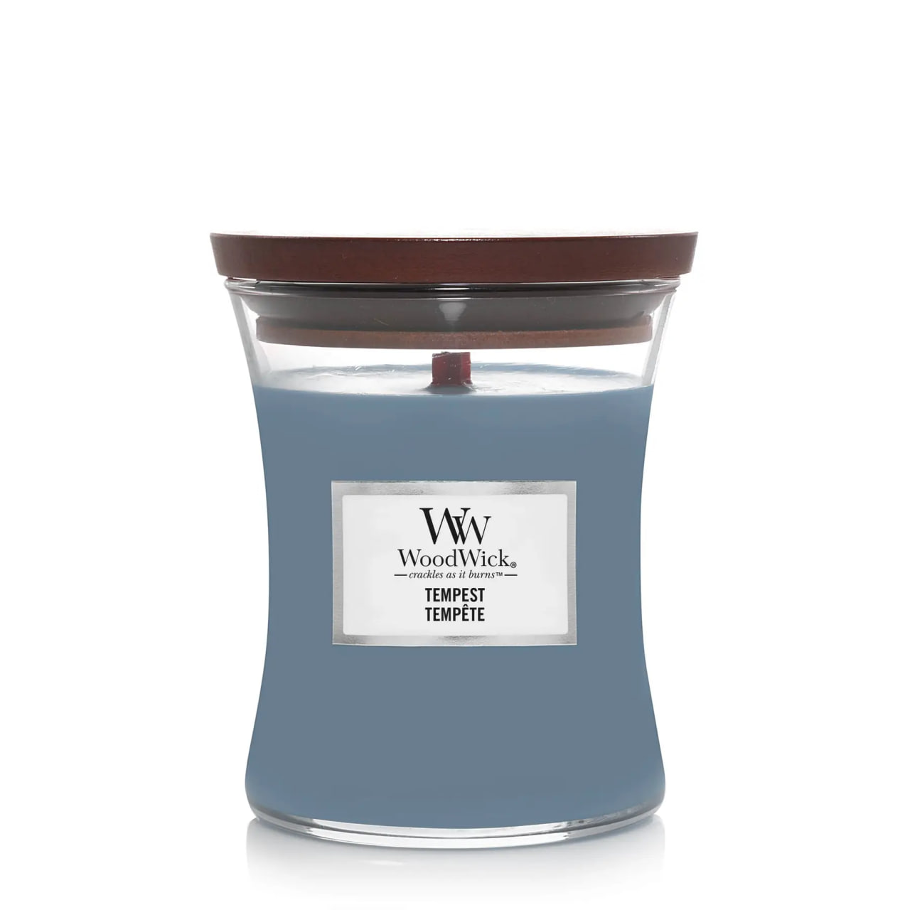 Woodwick Medium Tempest 275 г - Ароматична свічка з морською сіллю та перлинами