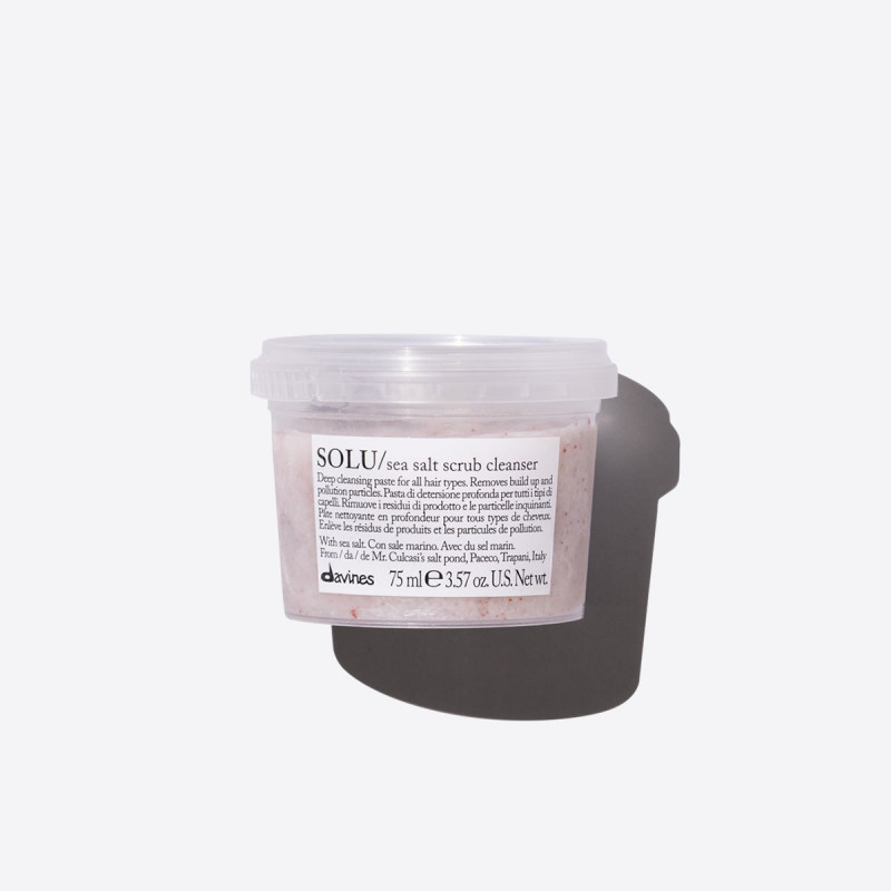 DAVINES SOLU Sea Salt Scrub Cleanser 75ml - Паста-скраб з морською сіллю