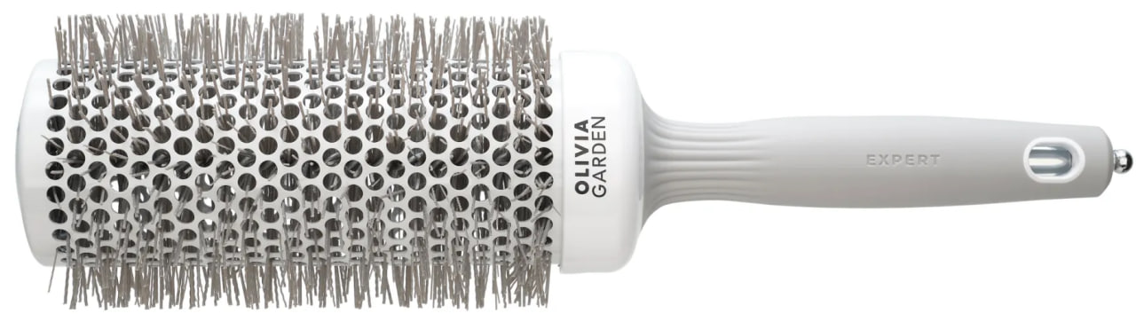 Olivia Garden Expert Blowout Speed Wavy Bristles White&Grey - Брашинг 55мм