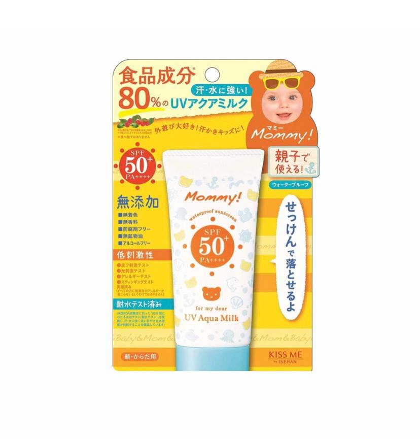 Isehan UV Aqua Milk SPF50+PA++++ - Дитячий сонцезахисний крем Isehan UV Aqua Milk SPF50+PA++++ - Дитячий сонцезахисний крем