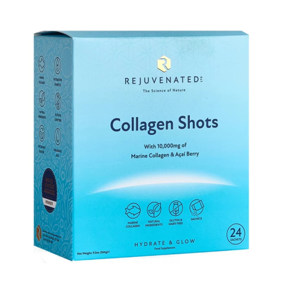 Rejuvenated Collagen Shots - Питний Колаген для Красивої Шкіри з Ягодами Асаї 24 Саше X 11 г Rejuvenated Collagen Shots - Питний Колаген для Красивої Шкіри з Ягодами Асаї 24 Саше X 11 г