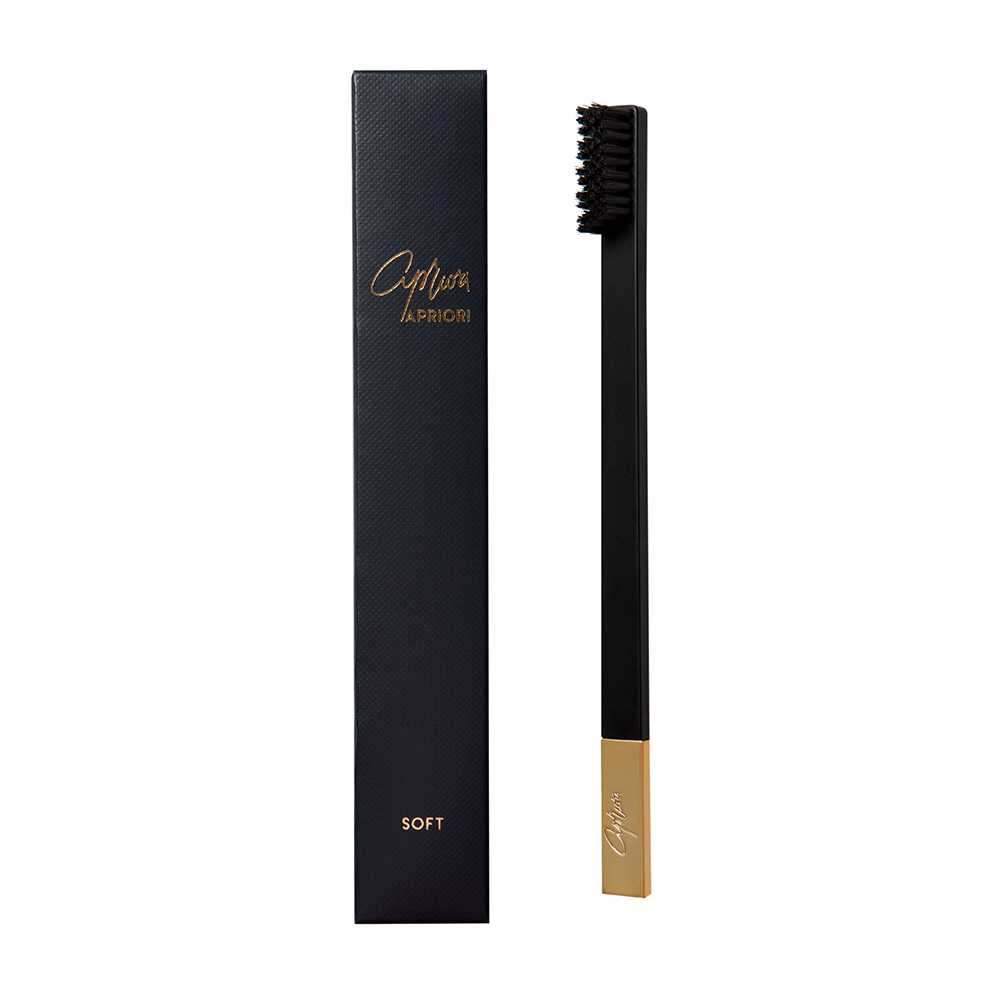 APRIORI SLIM Black/Gold Soft Toothbrush - Зубна щітка APRIORI SLIM Black/Gold Soft Toothbrush - Зубна щітка