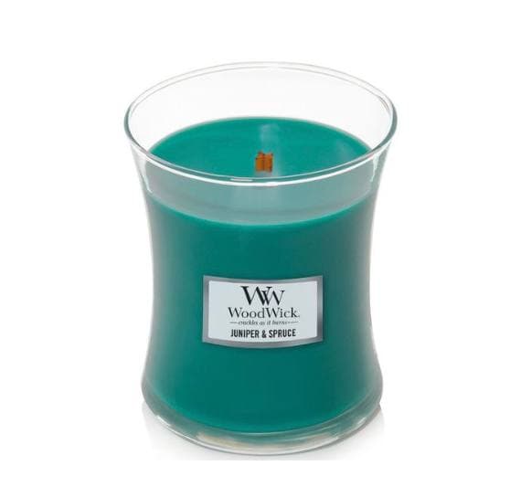 Ароматична свічка з ароматом ялівцю та шавлії Woodwick Mini Juniper & Spruce 85 г Ароматична свічка з ароматом ялівцю та шавлії Woodwick Mini Juniper & Spruce 85 г