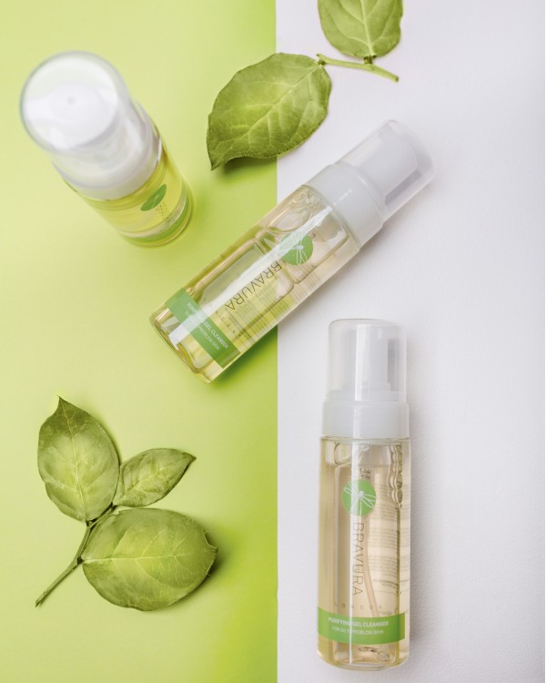 Bravura London Purifying Gel Cleanser 160ml - Очищаючий гель з AHA та BHA кислотами та ензимами Bravura London Purifying Gel Cleanser 160ml - Очищаючий гель з AHA та BHA кислотами та ензимами