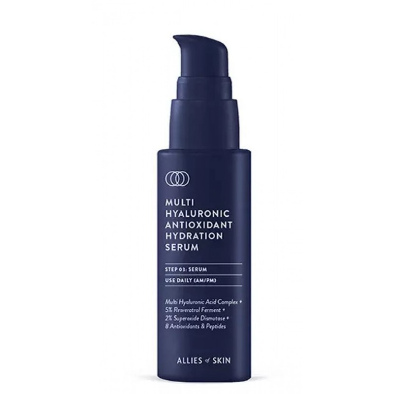 Allies of Skin Multi Hyaluronic Antioxidant Hydration Serum 30 ml - Антиоксидантна зволожуюча сироватка Allies of Skin Multi Hyaluronic Antioxidant Hydration Serum 30 ml - Антиоксидантна зволожуюча сироватка