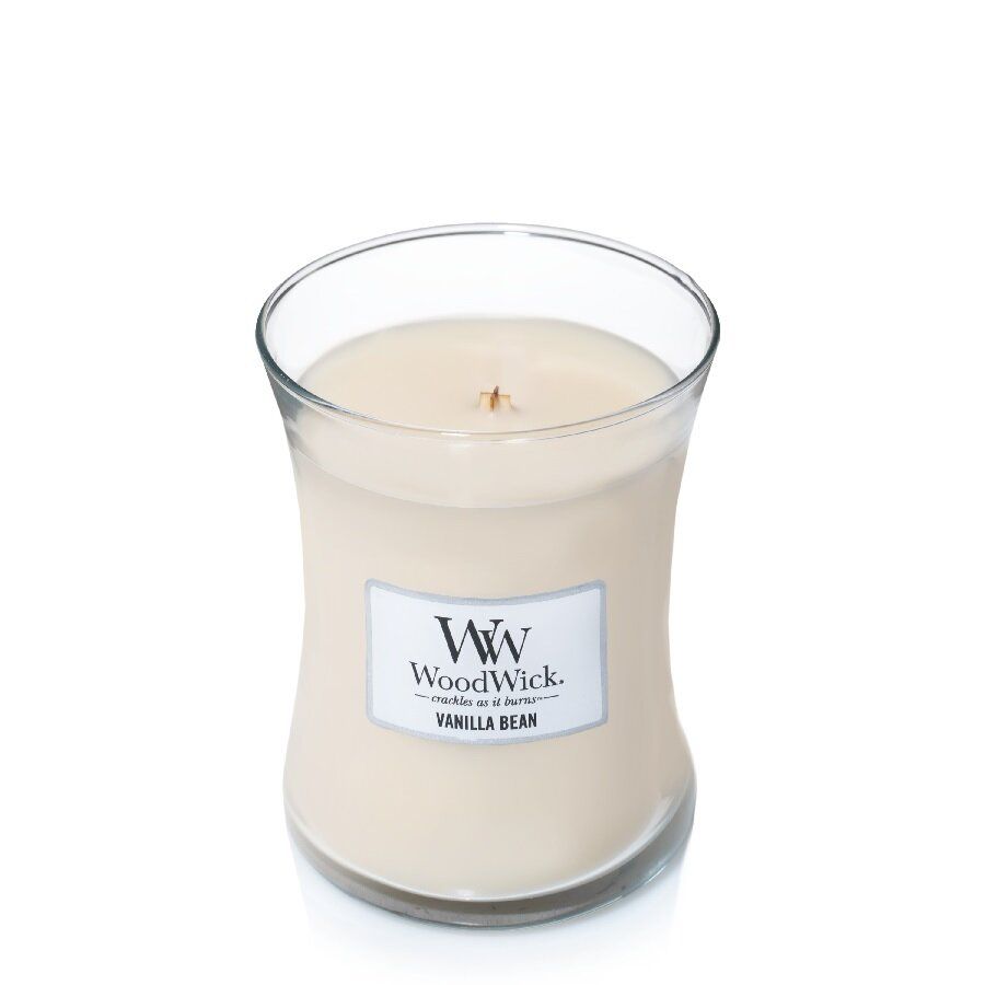 Ароматична свічка з ароматом чистої ванілі Woodwick Medium Vanilla Bean 275 г Ароматична свічка з ароматом чистої ванілі Woodwick Medium Vanilla Bean 275 г