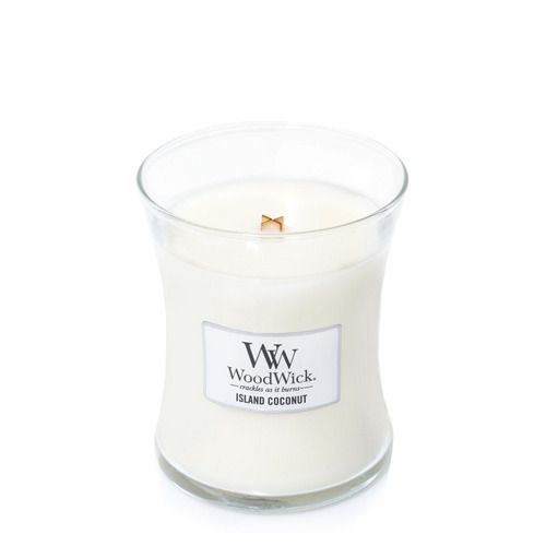 Ароматична свічка з ароматом кокоса та ананаса Woodwick Medium Island Coconut 275 г