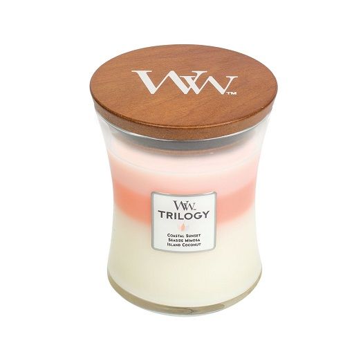 Ароматична свічка з тришаровим ароматом Woodwick Medium Trilogy Island Getawey 275 г - фото №1 Ароматична свічка з тришаровим ароматом Woodwick Medium Trilogy Island Getawey 275 г - фото №1