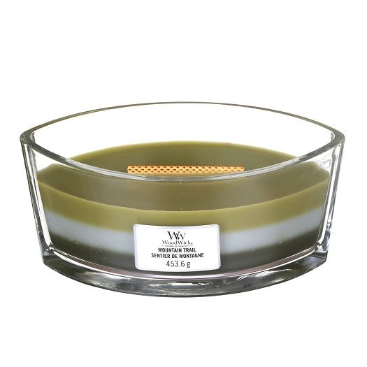 Ароматична свічка з тришаровим ароматом Woodwick Ellipse Trilogy Mountain Trail 453 г
