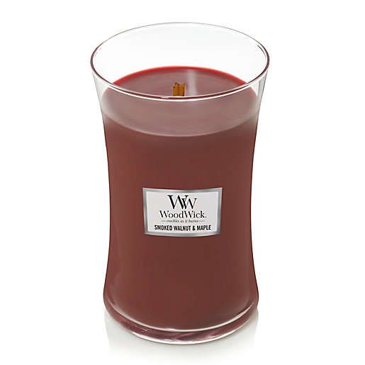 Ароматична свічка з ароматом копченого горіха і клена Woodwick Large Smoked Walnut & Maple 609 г