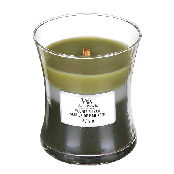 Ароматична свічка з тришаровим ароматом Woodwick Medium Trilogy Mountain Trail 275 г Ароматична свічка з тришаровим ароматом Woodwick Medium Trilogy Mountain Trail 275 г
