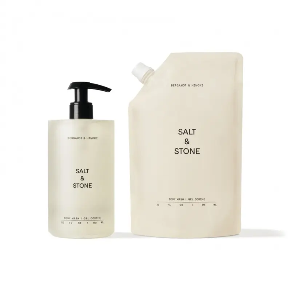 Salt & Stone Body Wash Refill Bergamot & Hinoki 946 ml - Антиоксидантний гель для душу з ароматом бергамоту та хінокі (рефіл) - фото №1 Salt & Stone Body Wash Refill Bergamot & Hinoki 946 ml - Антиоксидантний гель для душу з ароматом бергамоту та хінокі (рефіл) - фото №1