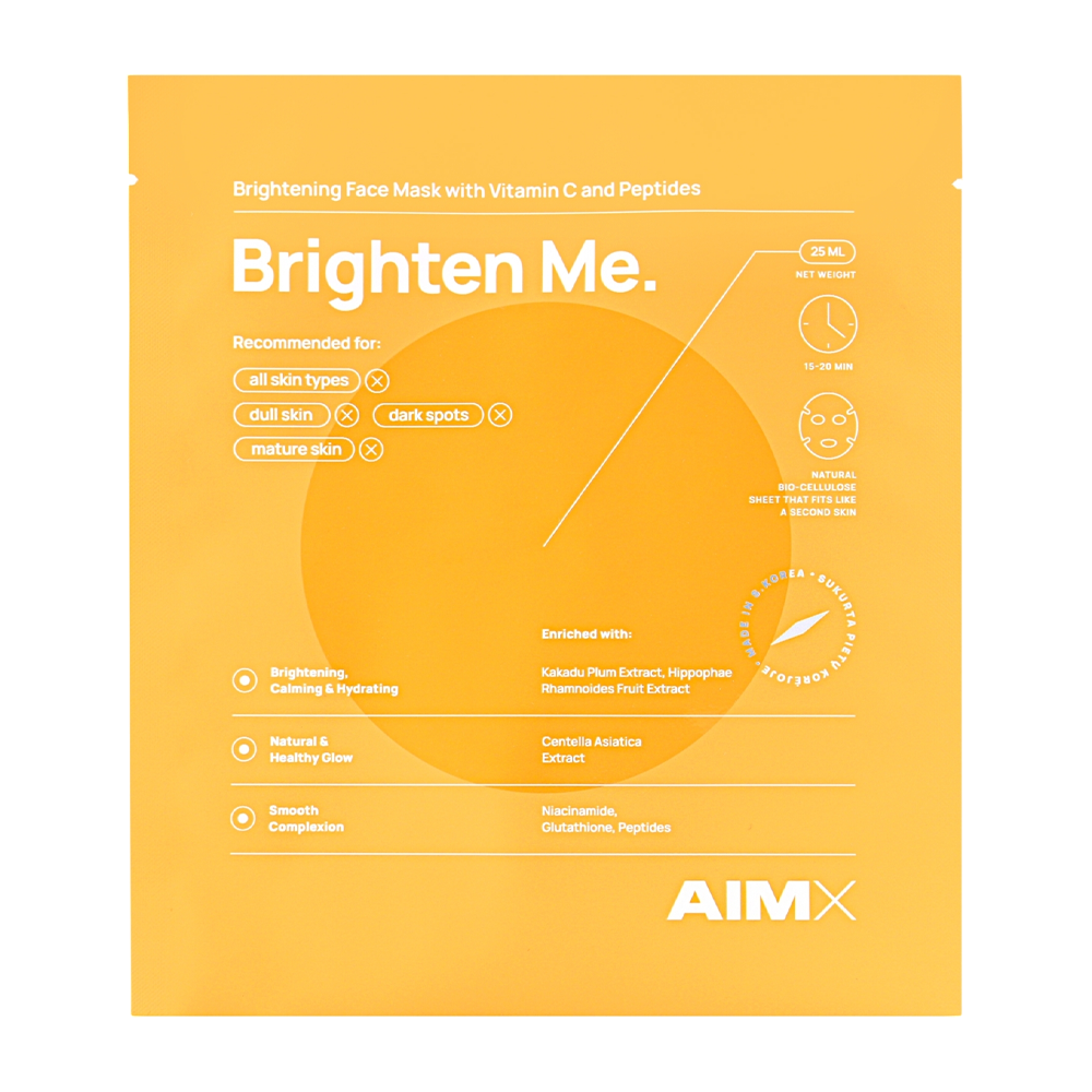 AIMX Brighten Me Face Mask With Vitamin C 25ml - Маска-сяйво AIMX Brighten Me Face Mask With Vitamin C 25ml - Маска-сяйво