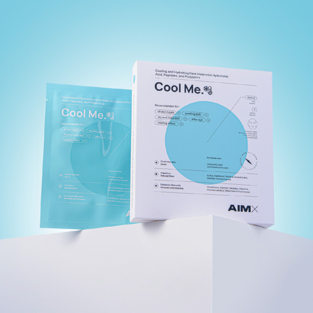 AIMX Cool Me Cooling Face Mask With Hyaluronic Acid Peptides And Probiotics C 5*25ml - Охолоджуюча маска - фото №5 AIMX Cool Me Cooling Face Mask With Hyaluronic Acid Peptides And Probiotics C 5*25ml - Охолоджуюча маска - фото №5