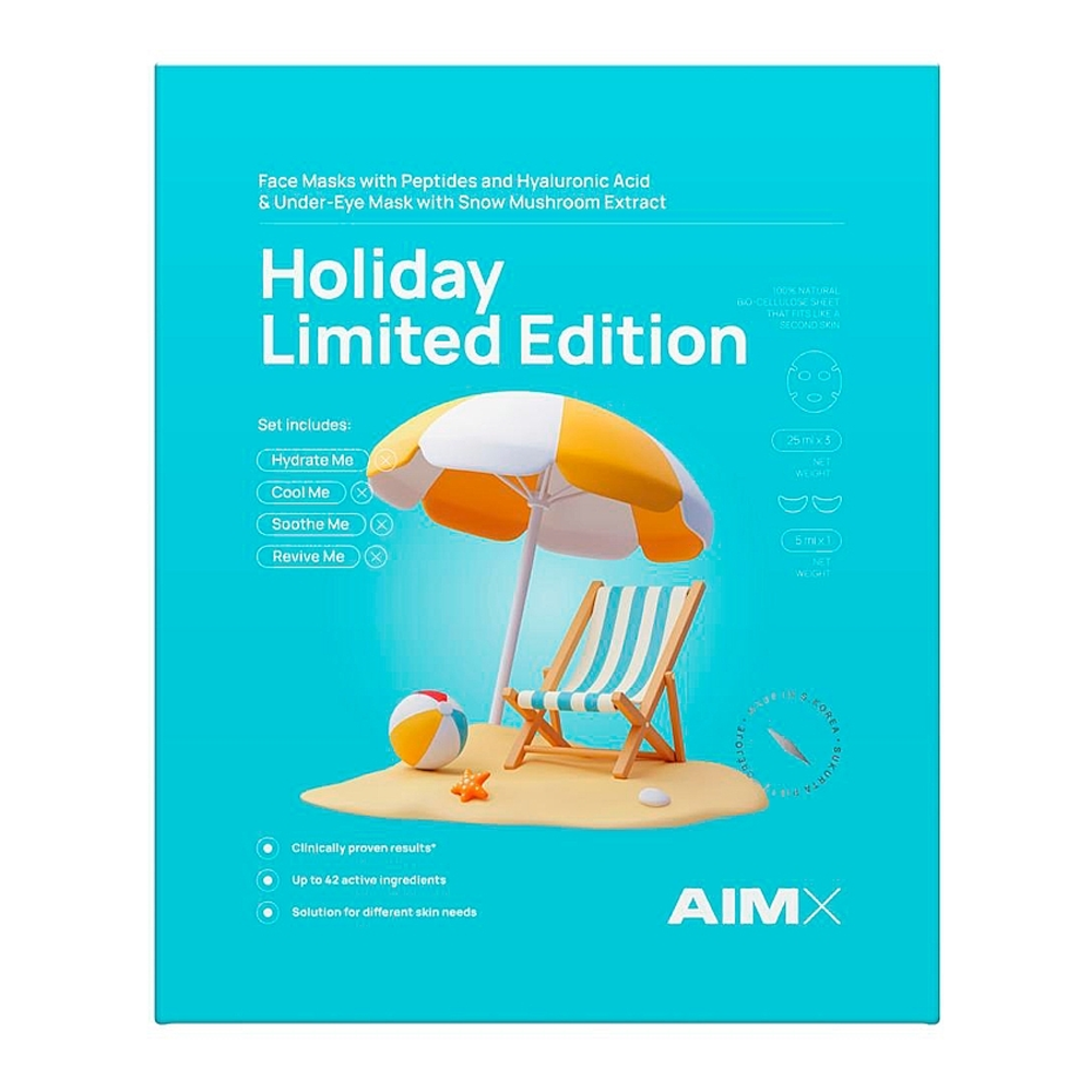 AIMX Holiday Limited Edition - Лімітована колекція масок для обличчя та патчі під очі - фото №1 AIMX Holiday Limited Edition - Лімітована колекція масок для обличчя та патчі під очі - фото №1