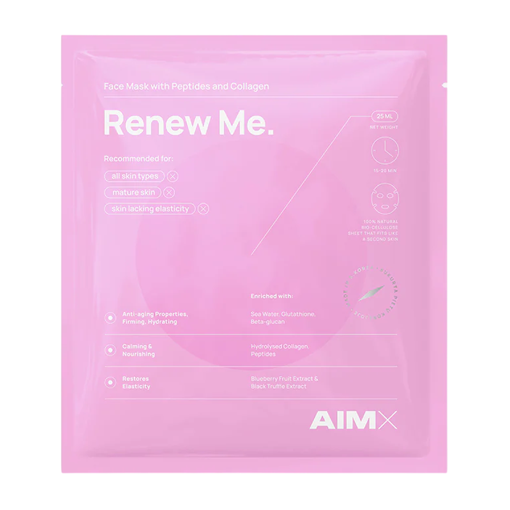 AIMX Renew Me Face Mask With Peptides And Collagen 25ml - Маска-оновлення