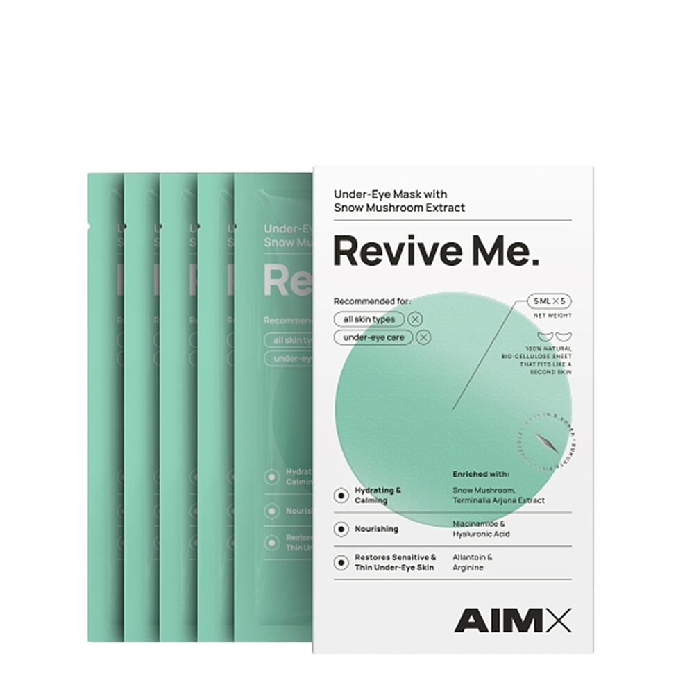 AIMX Revive Me Under Eye Mask With Hyaluron 5*5ml - Патчі під очі AIMX Revive Me Under Eye Mask With Hyaluron 5*5ml - Патчі під очі