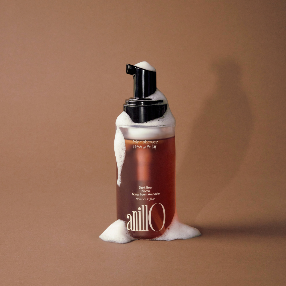 ANILLO Dark Beer Biome Scalp Foam Ampoule 95ml - Укріплюючий засіб для шкіри голови - фото №5