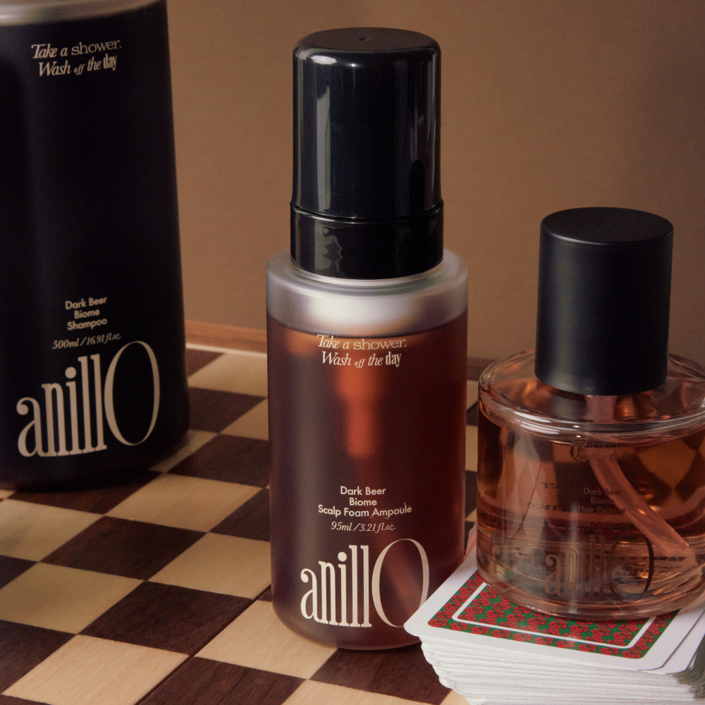 ANILLO Dark Beer Biome Scalp Foam Ampoule 95ml - Укріплюючий засіб для шкіри голови - фото №6