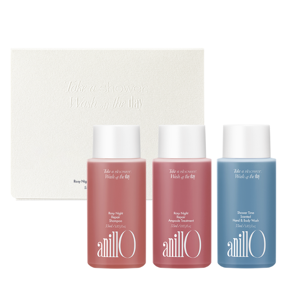 ANILLO Rosy Night & Shower Time Travel Shower Kit - Набір для тіла ANILLO Rosy Night & Shower Time Travel Shower Kit - Набір для тіла