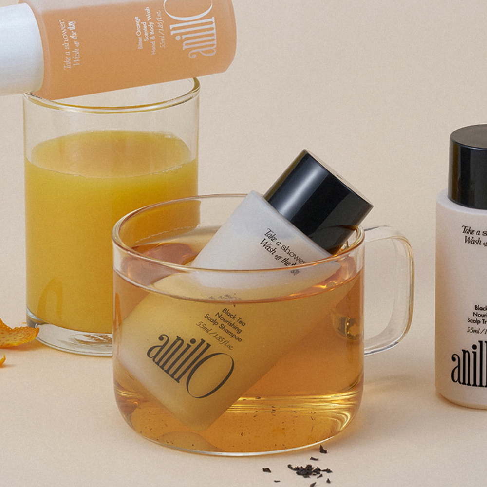 ANILLO Black Tea & Bitter Orange Travel Shower Set - Набір для тіла - фото №1 ANILLO Black Tea & Bitter Orange Travel Shower Set - Набір для тіла - фото №1