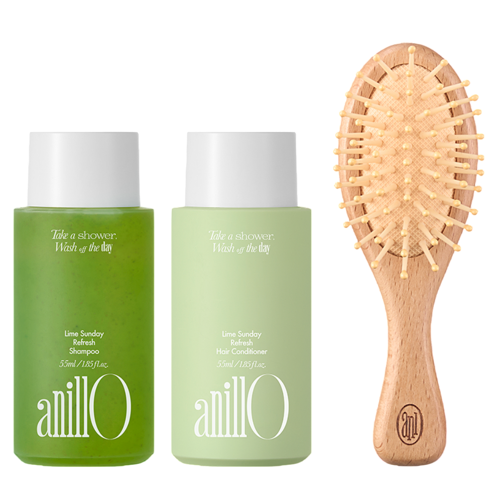 ANILLO Lime Sunday Refresh Hair & Brush Set - Набір для волосся ANILLO Lime Sunday Refresh Hair & Brush Set - Набір для волосся