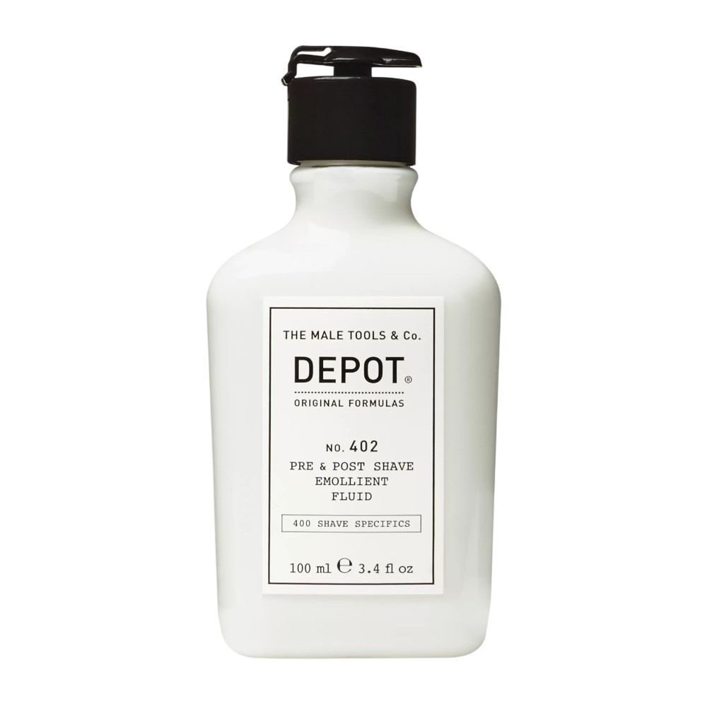 DEPOT No.402 Pre&Post Shave Emollient Fluid 100ml - Пом’якшувальна рідина до та після гоління DEPOT No.402 Pre&Post Shave Emollient Fluid 100ml - Пом’якшувальна рідина до та після гоління