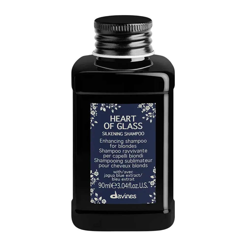 DAVINES HEART OF GLASS SILKENING SHAMPOO 90ml - Шампунь для шовковистості та підтримки блонду