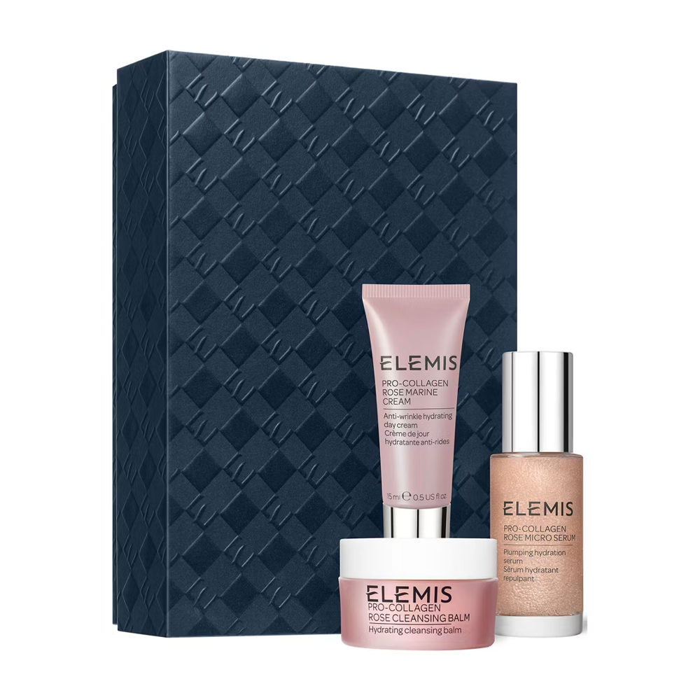 ELEMIS Kit: Pro-Collagen Rose Plumping Routine - Тріо для зволоження та заспокоєння шкіри з трояндою ELEMIS Kit: Pro-Collagen Rose Plumping Routine - Тріо для зволоження та заспокоєння шкіри з трояндою