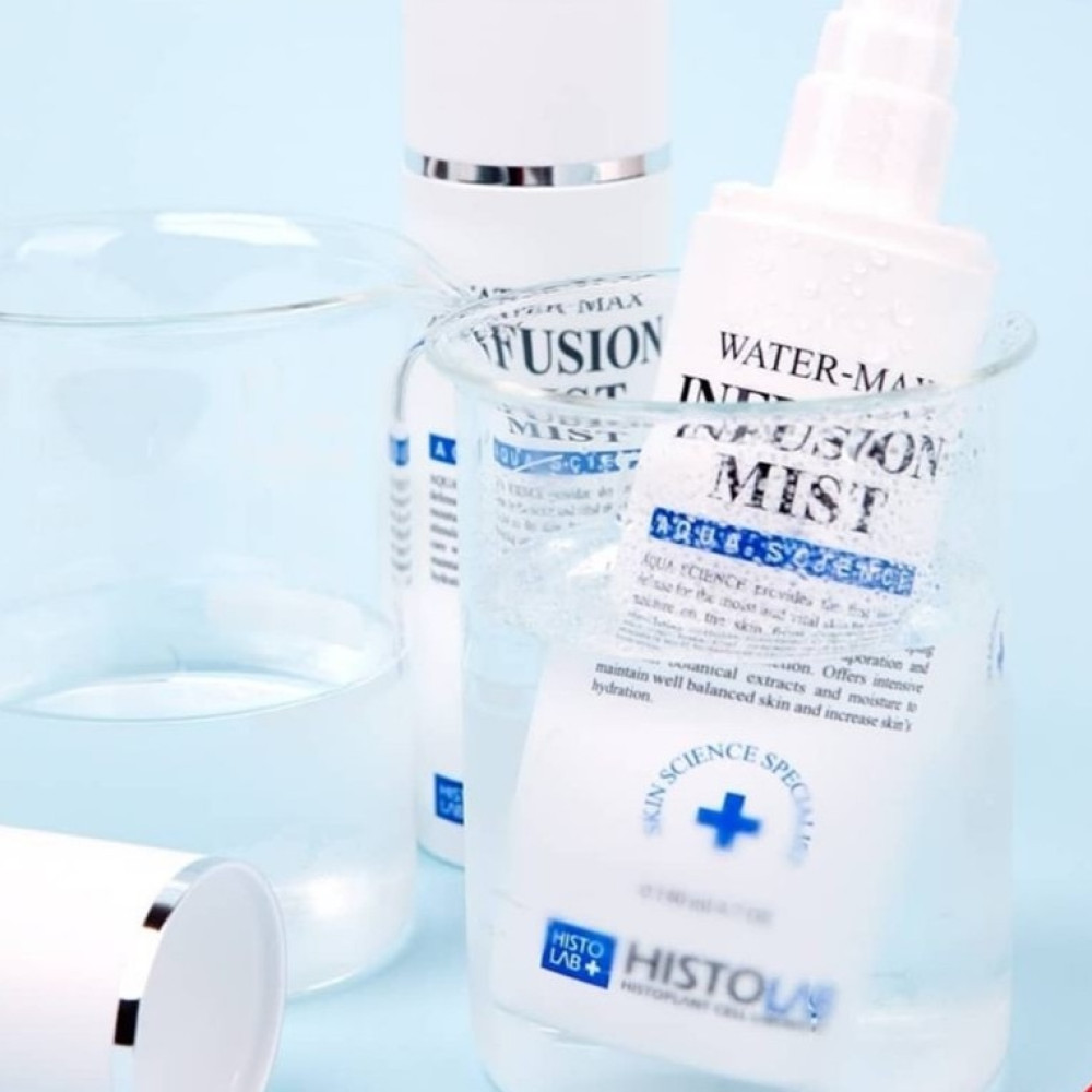 HISTOLAB Aqua Science Water-Max Infusion Mist 200ml - Зволожуюча пре-сироватка-тонік - фото №1 HISTOLAB Aqua Science Water-Max Infusion Mist 200ml - Зволожуюча пре-сироватка-тонік - фото №1