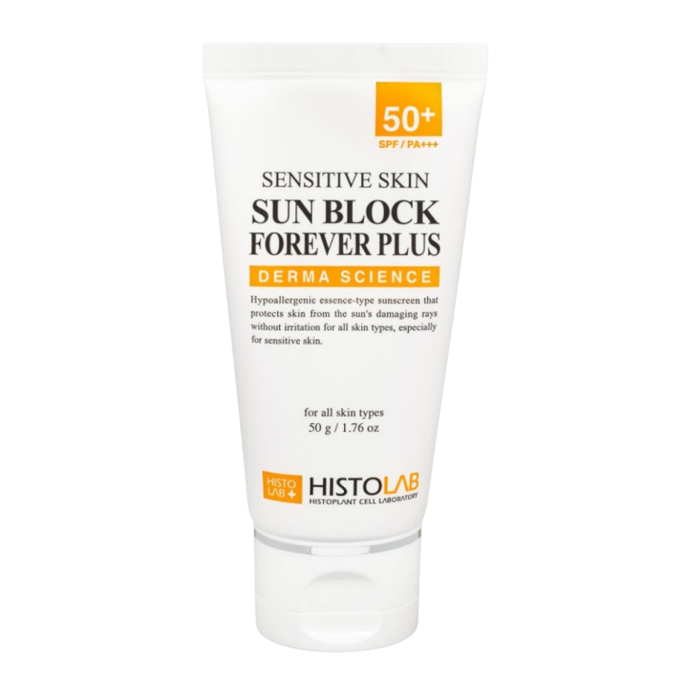 HISTOLAB Derma Science Sensitive Skin Sun Block forever plus SPF 50+/PA+++ 50ml - Сонцезахисна есенція для чутливої ​​шкіри