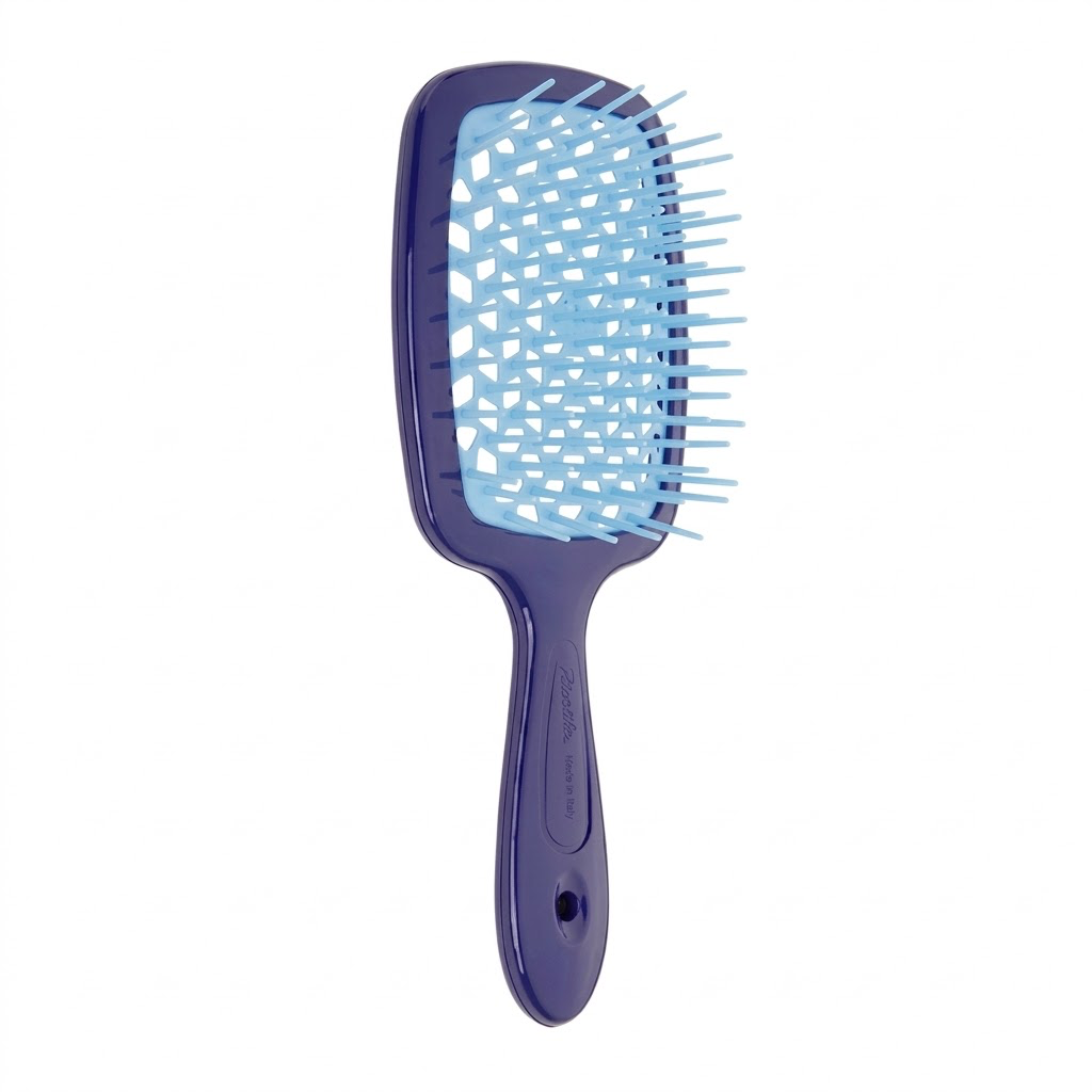 JANEKE Superbrush Фіолетово-блакитна - Гребінець для волосся