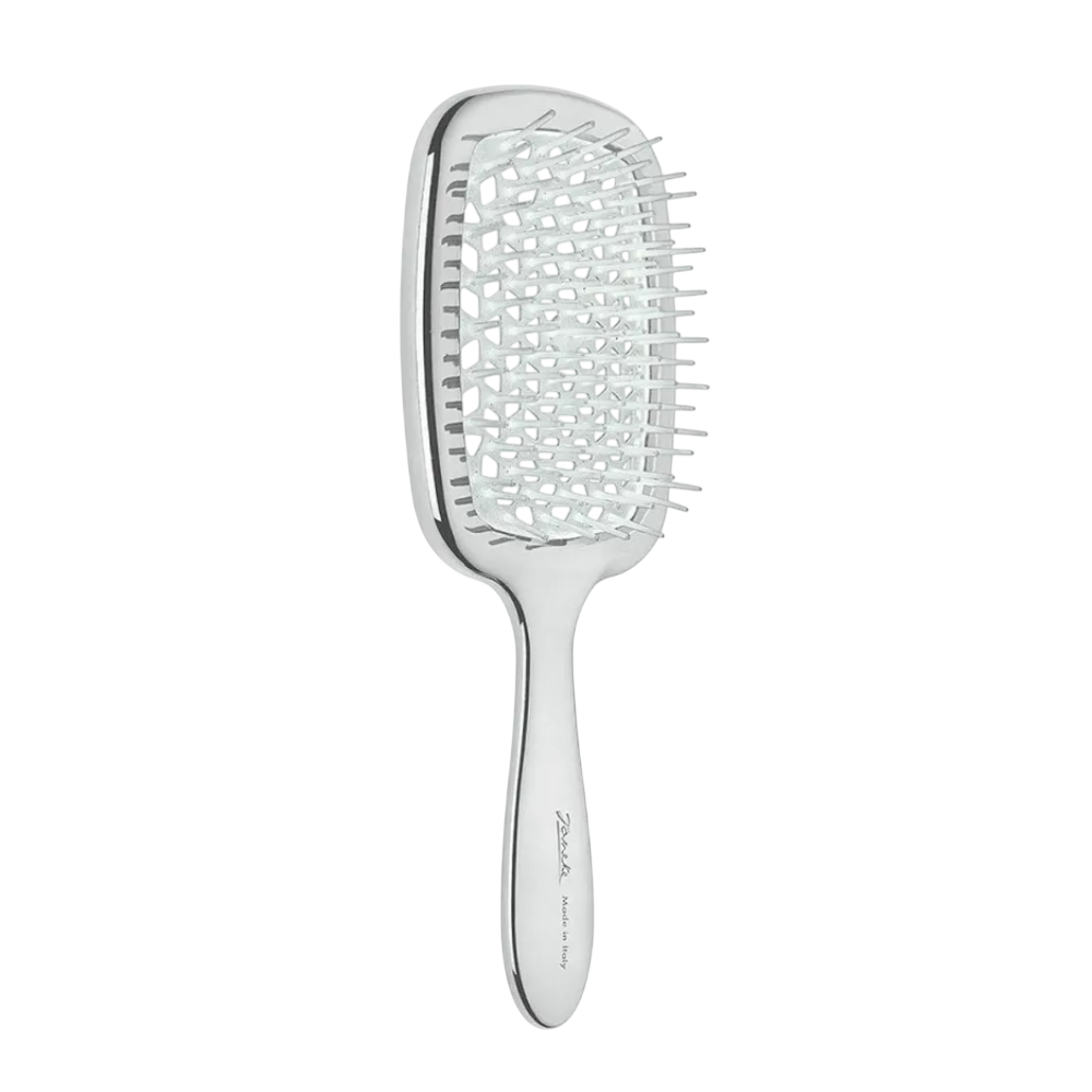 JANEKE Limited Superbrush Срібно-біла - Гребінець для волосся JANEKE Limited Superbrush Срібно-біла - Гребінець для волосся