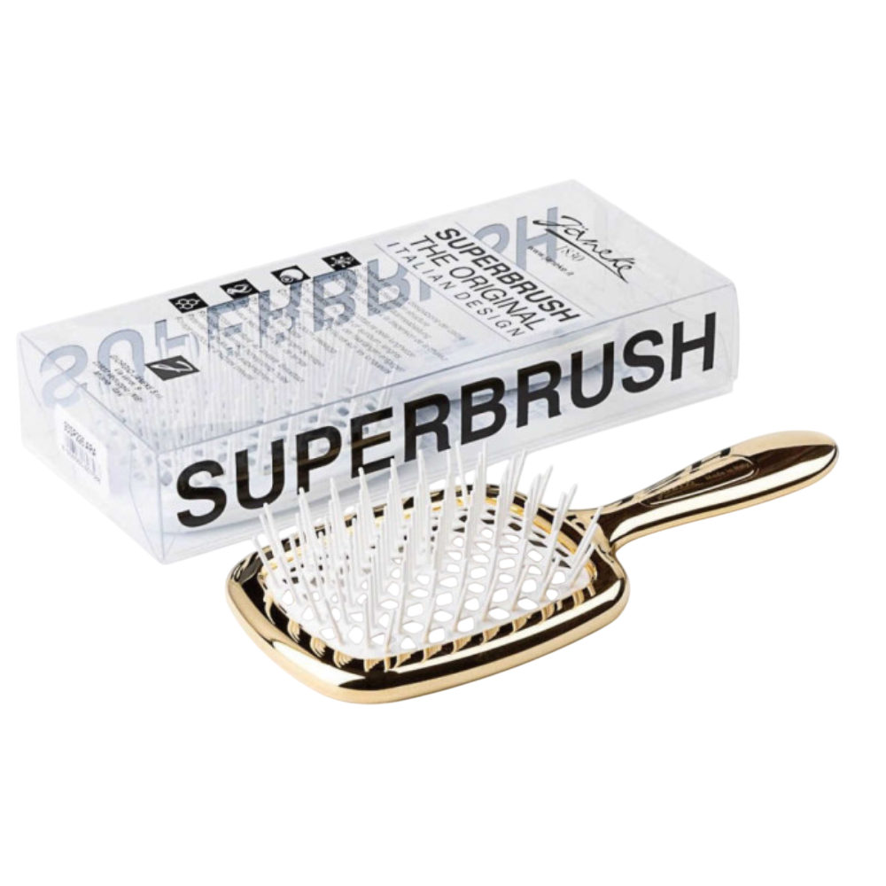 JANEKE Limited Superbrush Золотисто-біла - Гребінець для волосся - фото №2 JANEKE Limited Superbrush Золотисто-біла - Гребінець для волосся - фото №2