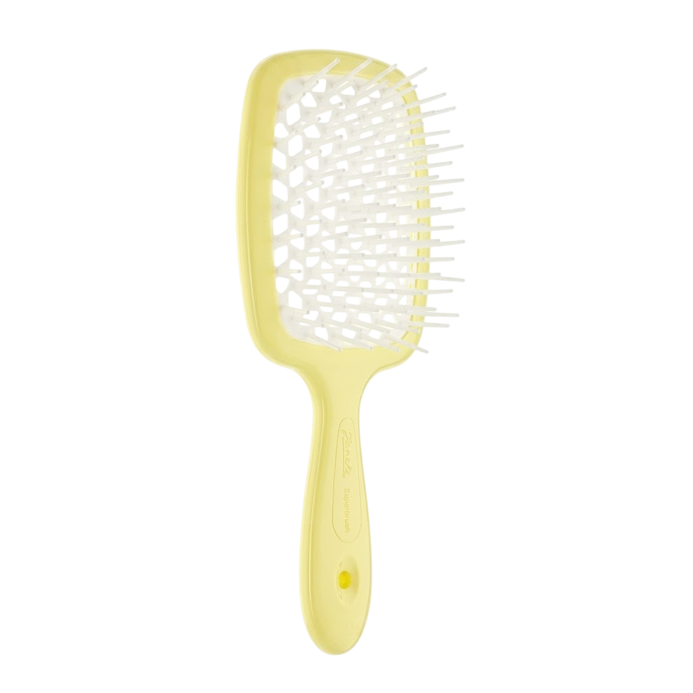JANEKE Superbrush Жовто-біла - Гребінець для волосся JANEKE Superbrush Жовто-біла - Гребінець для волосся