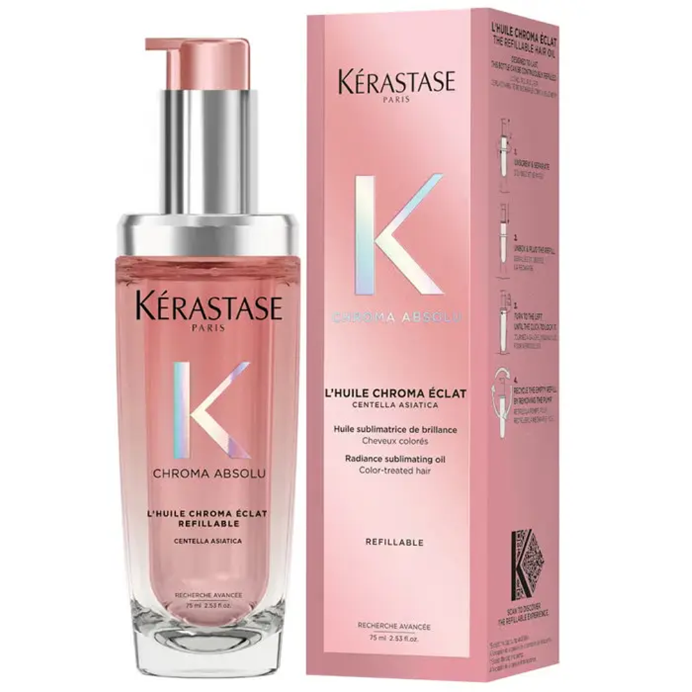 KERASTASE Chroma Absolu L'huile Chroma Éclat 75ml - Олійка для блиску пофарбованого волосся - фото №1 KERASTASE Chroma Absolu L'huile Chroma Éclat 75ml - Олійка для блиску пофарбованого волосся - фото №1