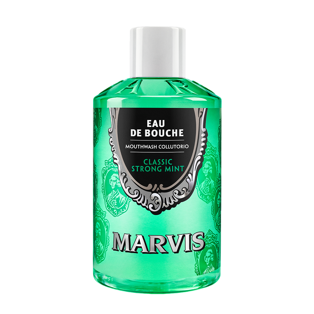 MARVIS Mouthwash Classic Strong Mint 400ml - Ополіскувач для порожнини рота "Насичена Мʼята" MARVIS Mouthwash Classic Strong Mint 400ml - Ополіскувач для порожнини рота "Насичена Мʼята"