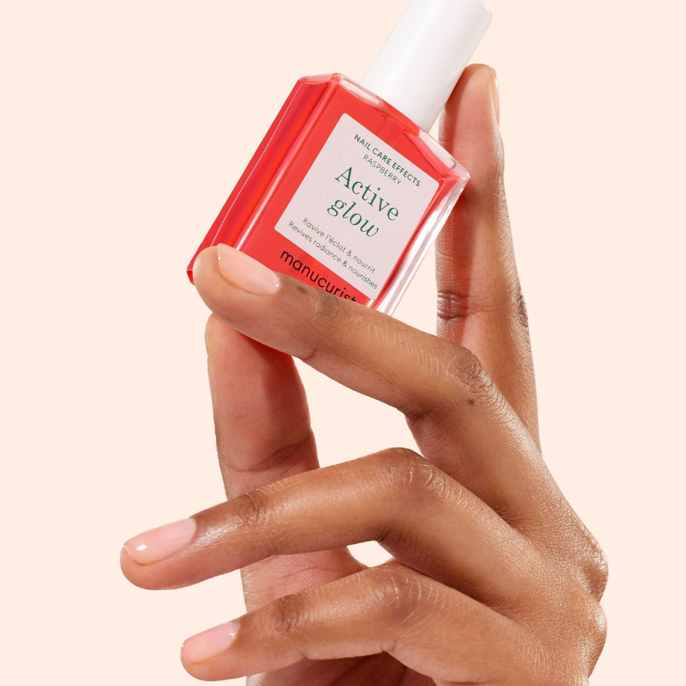 MANUCURIST Active™ Glow Raspberry 15ml - Лак для нігтів з персиково-рожевим глянцевим ефектом - фото №3