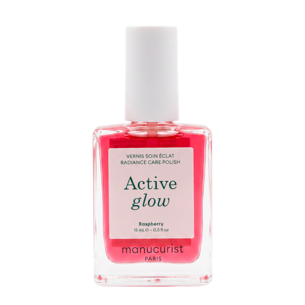 MANUCURIST Active™ Glow Raspberry 15ml - Лак для нігтів з персиково-рожевим глянцевим ефектом