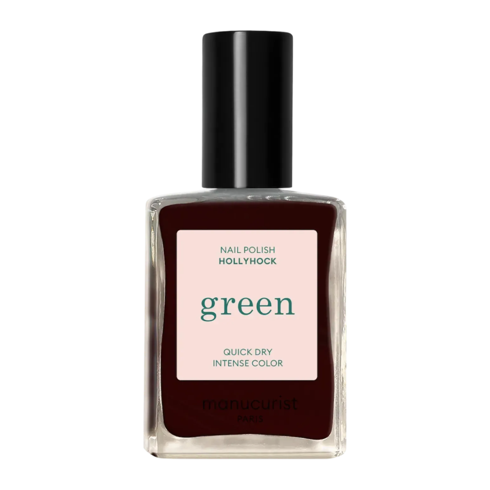 MANUCURIST Green™ Hollyhock 15ml - Лак для нігтів з червоно-чорним відтінком MANUCURIST Green™ Hollyhock 15ml - Лак для нігтів з червоно-чорним відтінком