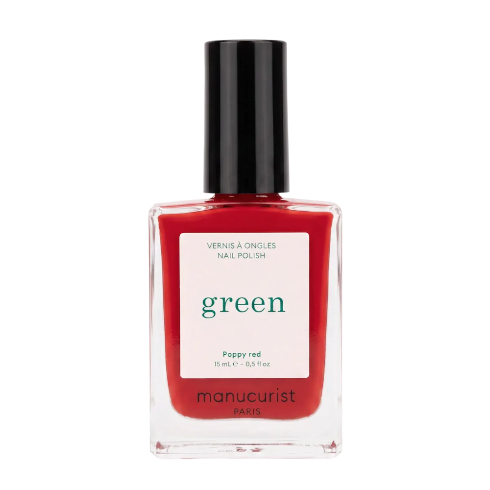 MANUCURIST Green™ Poppy Red 15ml - Лак для нігтів з помаранчево-червоним відтінком MANUCURIST Green™ Poppy Red 15ml - Лак для нігтів з помаранчево-червоним відтінком