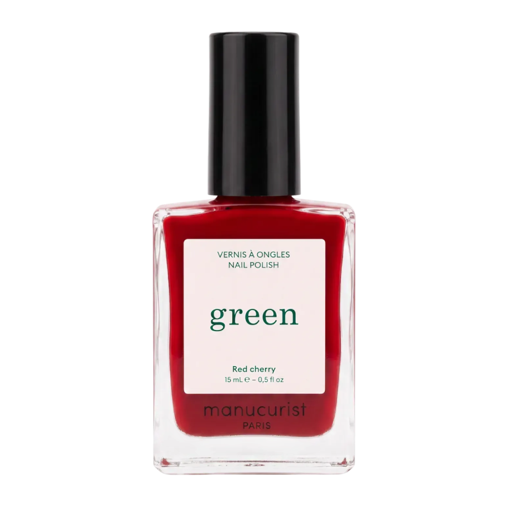 MANUCURIST Green™ Red Cherry 15ml - Лак для нігтів з вишнево-червоним відтінком