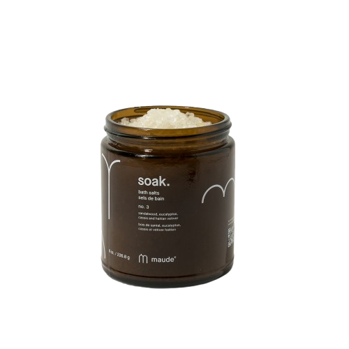MAUDE Soak no.3 eucalyptus and sandalwood 227 g - Мінеральна сіль для ванни - аромат №3 евкаліпт та сандалове дерево - фото №1 MAUDE Soak no.3 eucalyptus and sandalwood 227 g - Мінеральна сіль для ванни - аромат №3 евкаліпт та сандалове дерево - фото №1