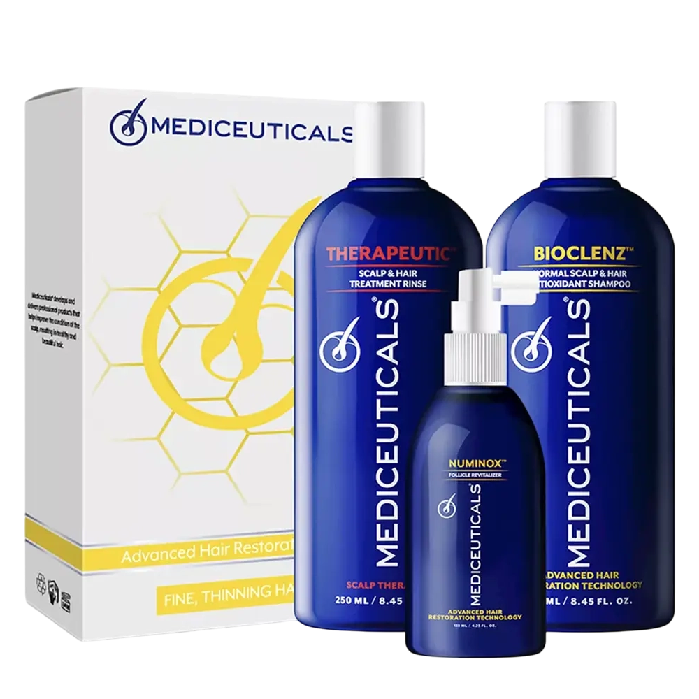 MEDICEUTICALS Advanced Hair Restoration Kit - Набір проти випадіння та стоншення волосся у чоловіків (для нормальної / жирної шкіри голови) MEDICEUTICALS Advanced Hair Restoration Kit - Набір проти випадіння та стоншення волосся у чоловіків (для нормальної / жирної шкіри голови)