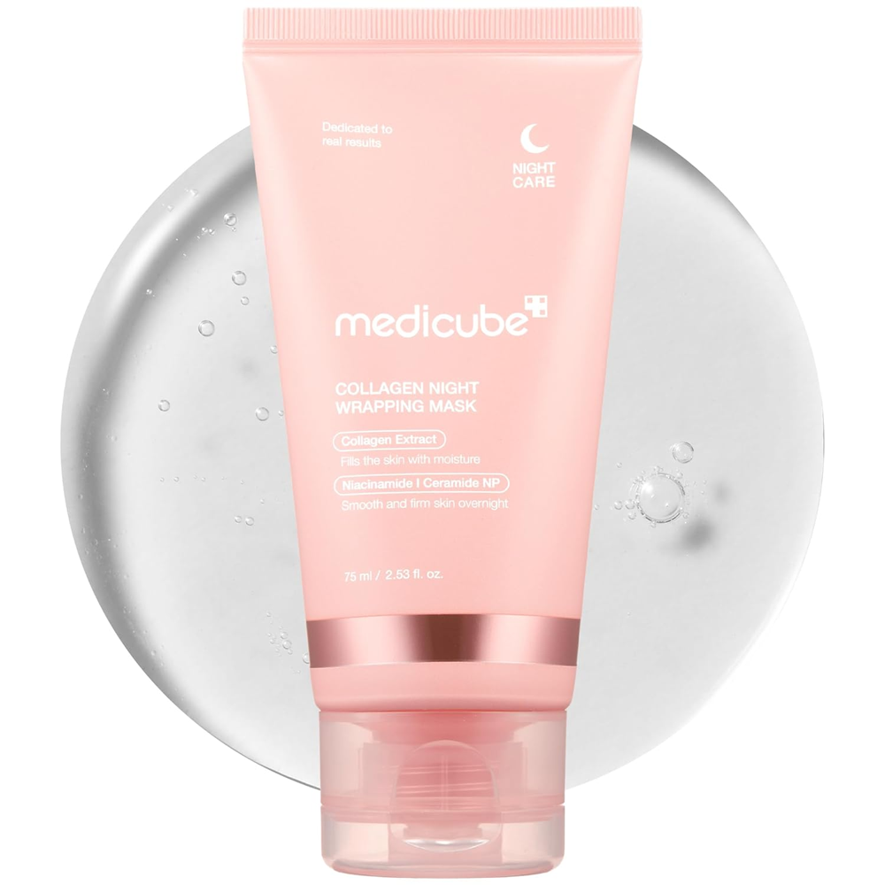 MEDICUBE Collagen Night Wrapping Mask 75ml - Колагенова нічна маска-плівка - фото №1 MEDICUBE Collagen Night Wrapping Mask 75ml - Колагенова нічна маска-плівка - фото №1