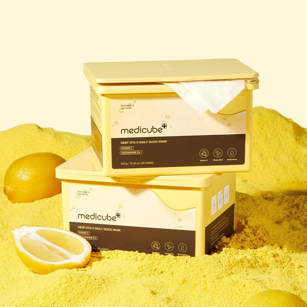 MEDICUBE Deep Vita C Daily Quick Mask 30шт - Щоденні маски для швидкого відновлення - фото №1 MEDICUBE Deep Vita C Daily Quick Mask 30шт - Щоденні маски для швидкого відновлення - фото №1