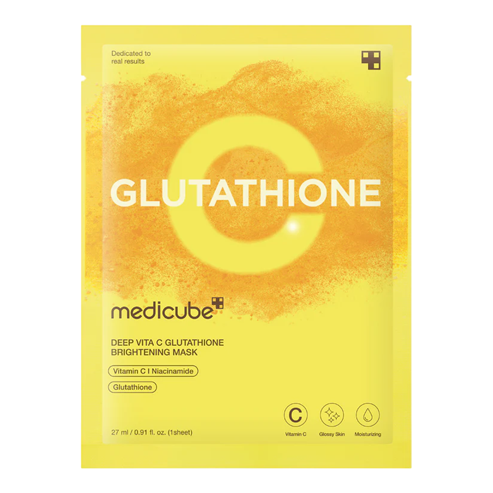 MEDICUBE Deep Vita C Glutatihione Brightening Mask - Тканинна маска з вітаміном С та глутатіоном для освітлення та сяйва MEDICUBE Deep Vita C Glutatihione Brightening Mask - Тканинна маска з вітаміном С та глутатіоном для освітлення та сяйва