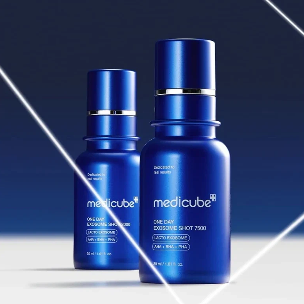 MEDICUBE One Day Exosome Shot Pore Ampoule 7500 30ml - Сироватка з екзосомами та спікулами для звуження пор - фото №1 MEDICUBE One Day Exosome Shot Pore Ampoule 7500 30ml - Сироватка з екзосомами та спікулами для звуження пор - фото №1