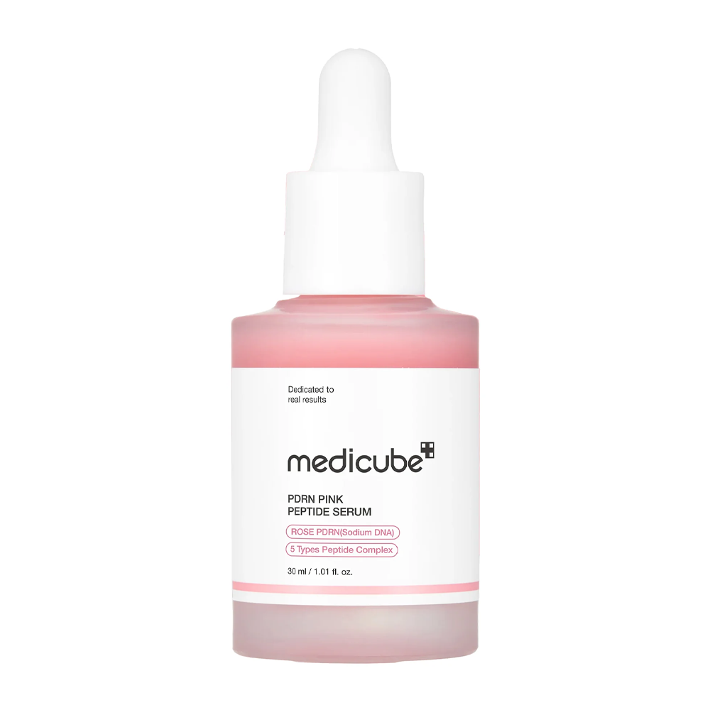 MEDICUBE PDRN Pink Peptide Serum 30ml - Відновлювальна сироватка з полінуклеотидами та пептидами MEDICUBE PDRN Pink Peptide Serum 30ml - Відновлювальна сироватка з полінуклеотидами та пептидами